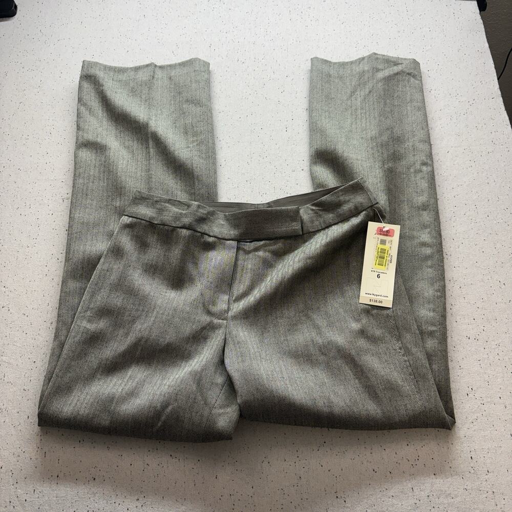 NWT Nygard Trocadero Women's Gray Dress Pants Slacks Size 6 Professional Work